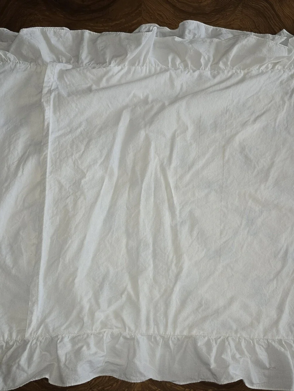 Vintage Hand Embroidered Light Blue Bow Pillow Shams, Set of 2, Fits Standard